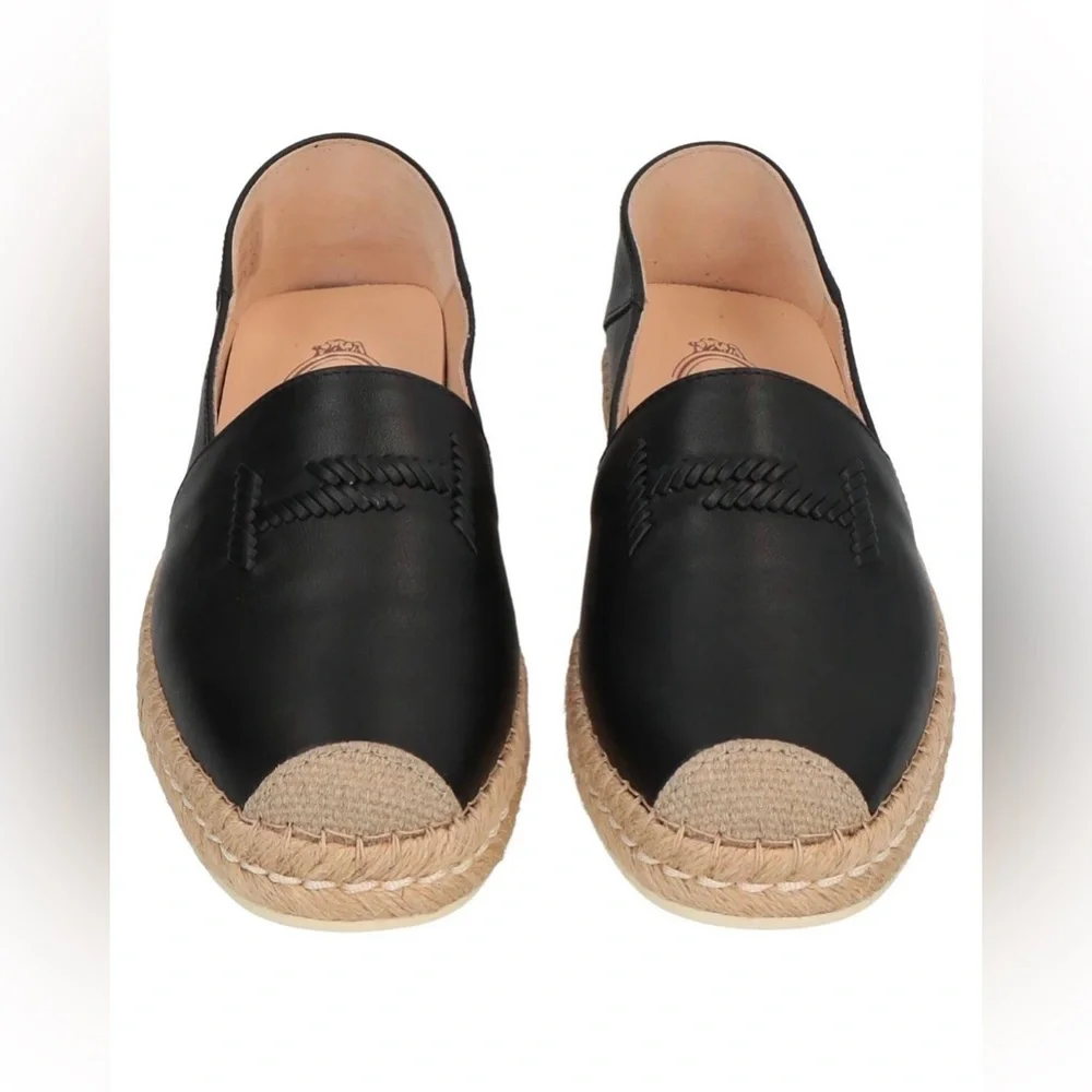 TOD’S Black Women’s Espadrille Flats